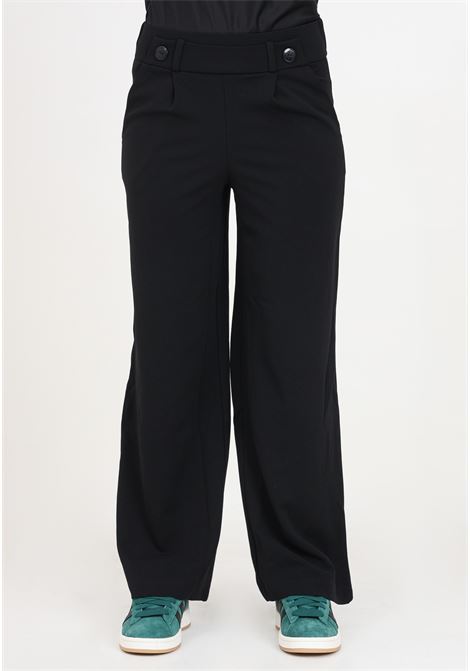 Geggo women's black wide leg trousers with pleats JDY | Pants | 15208430Black
