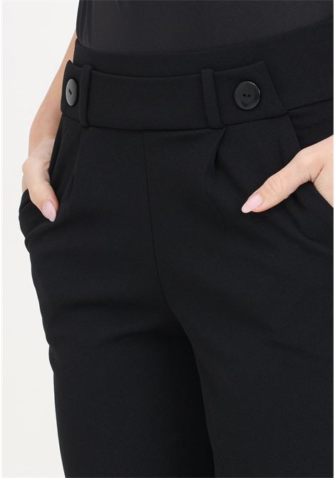 Geggo women's black wide leg trousers with pleats JDY | 15208430Black