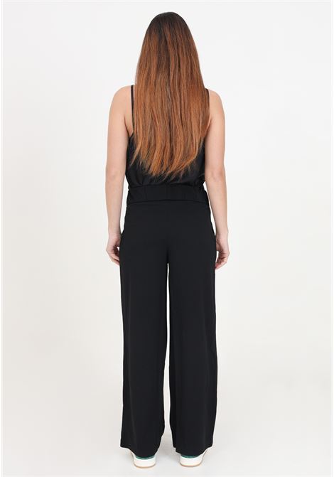 Geggo women's black wide leg trousers with pleats JDY | 15208430Black