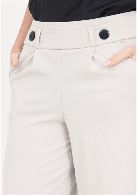 Pantaloni da donna beige wide leg con pieghe Geggo JDY | 15208430Chateau Gray