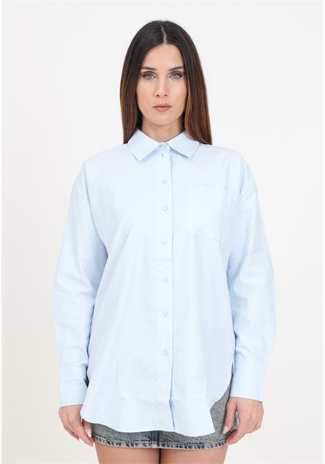 Camicia da donna azzurra oversized shirt JDY | Camicie | 15311717Cashmere Blue