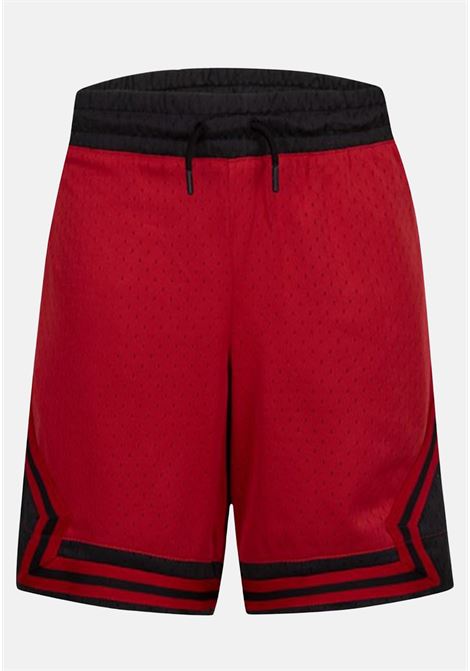 Shorts sportivo rosso da bambino con logo Jumpman laterale JORDAN | Shorts | 95B136R78