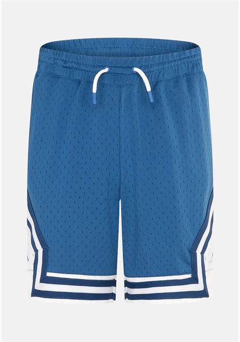 Blue sports shorts for children with side Jumpman logo JORDAN | Shorts | 95B136U1R