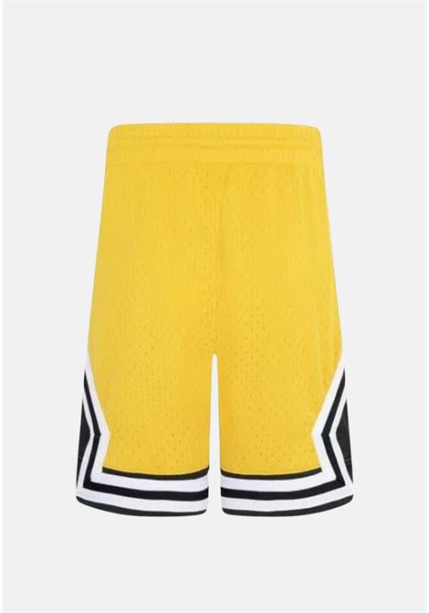 Shorts sportivo nero giallo bianco bambino bambina con logo Jumpman laterale JORDAN | 95B136Y3E