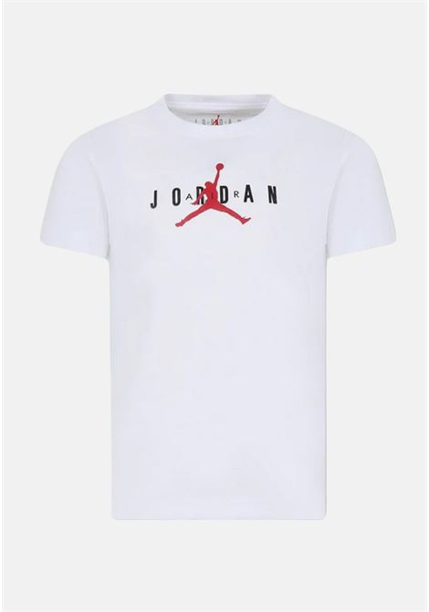 White t-shirt with logo for boys and girls JORDAN | 95B922001
