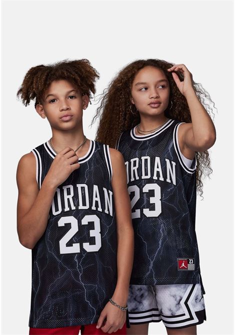 Canotta Air Jordan 23 nera per bambino e bambina JORDAN | T-shirt | 95C655K0E