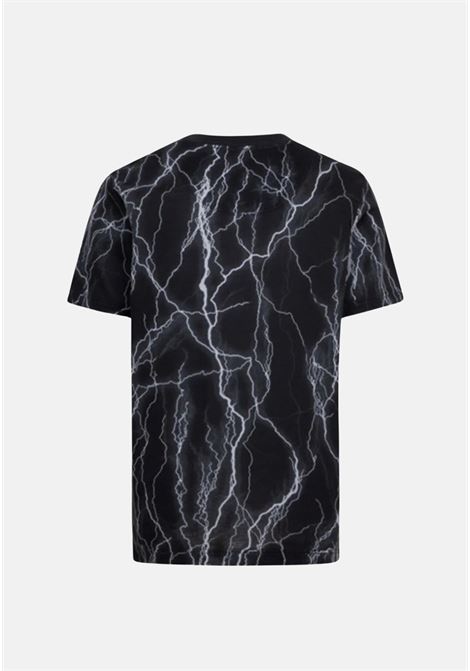 T-shirt nera bambino bambina con design fulmini in colore grigio JORDAN | T-shirt | 95C907G9Q