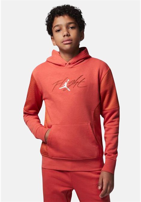 Red off court flight hoodie for children JORDAN | Hoodie | 95C969R0F