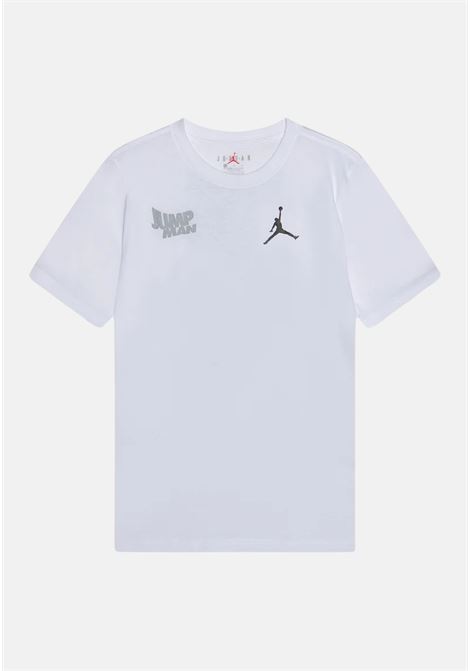 White WAVY MOTION JUMPMAN short sleeve t-shirt for children JORDAN | T-shirt | 95D120001