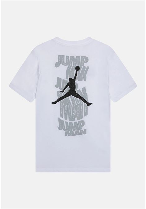 White WAVY MOTION JUMPMAN short sleeve t-shirt for children JORDAN | T-shirt | 95D120001