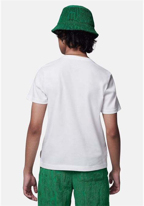 White short-sleeved t-shirt for children with logo print JORDAN | T-shirt | 95D150001
