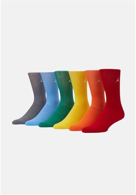 6 pairs of multicolor Crew Essentials socks for men and women JORDAN | Socks | BJ0583N4V