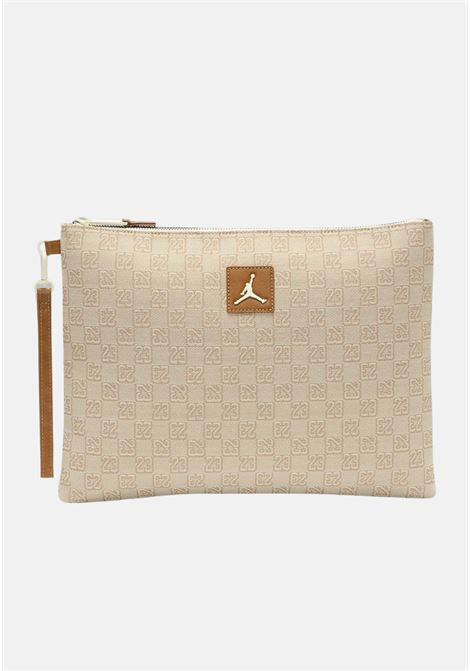 Beige '23' allover clutch bag for men and women JORDAN | Bags | LM0897W3Z