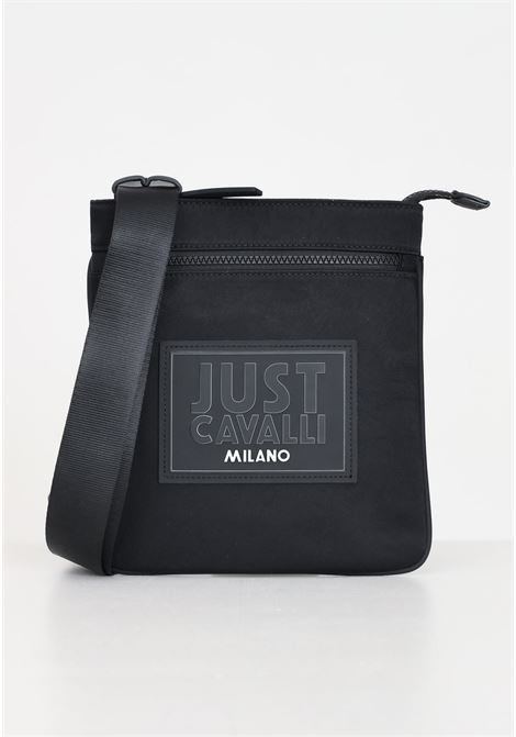 Range institutional logo black men's bag JUST CAVALLI | 76QA4B35ZSA16899