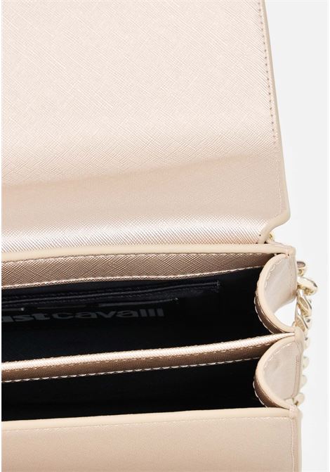 Golden snake metal plate women's bag with logo lettering JUST CAVALLI | Bags | 76RA4BN3ZS766937