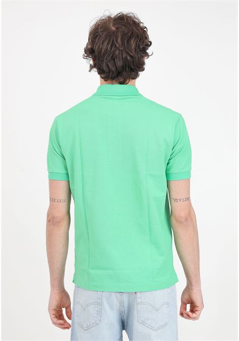 Green polo shirt for men and women with crocodile logo patch LACOSTE | Polo | 1212UYX