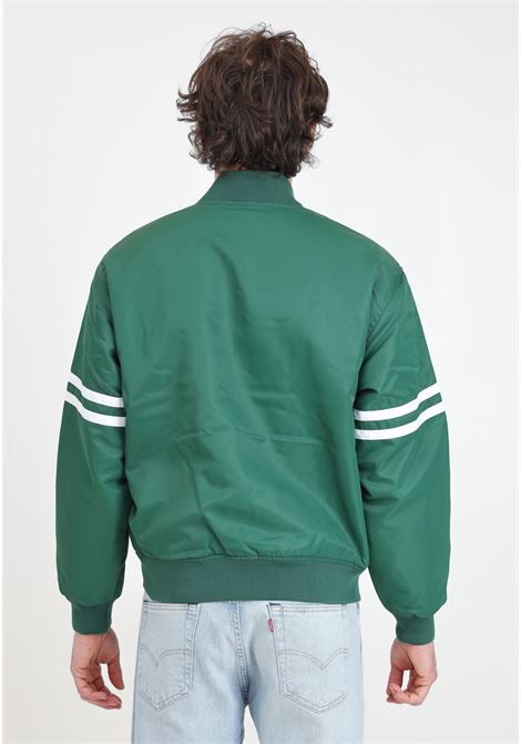 Green men's bomber jacket with logo patch on the front LACOSTE | Jackets | BH0127132