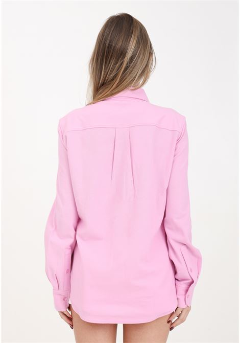 Pink women's shirt with crocodile logo patch LACOSTE | Shirt | CF9459IXV