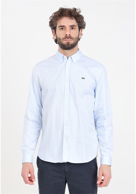 Light blue elegant shirt for men LACOSTE | CH2933HBP
