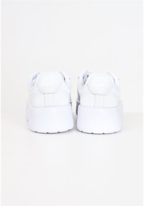 White women's sneakers with crocodile logo patch LACOSTE | Sneakers | E0269521G
