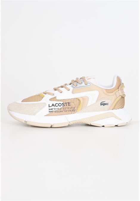 L003 Neo white and beige men's sneakers LACOSTE | E02787LT3