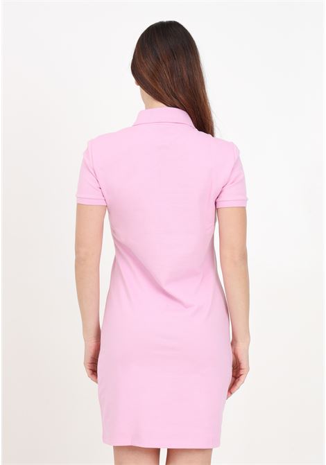 Pink women's dress with logo patch LACOSTE | EF5473IXV