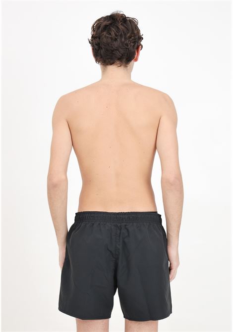 Shorts mare nero con patch logo coccodrillo LACOSTE | Beachwear | MH6270964