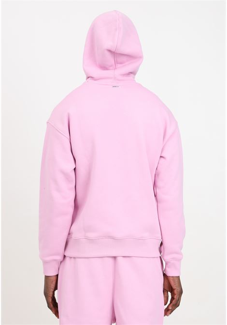 Felpa con cappuccio rosa per uomo e donna patch logo LACOSTE | SH6404IXV