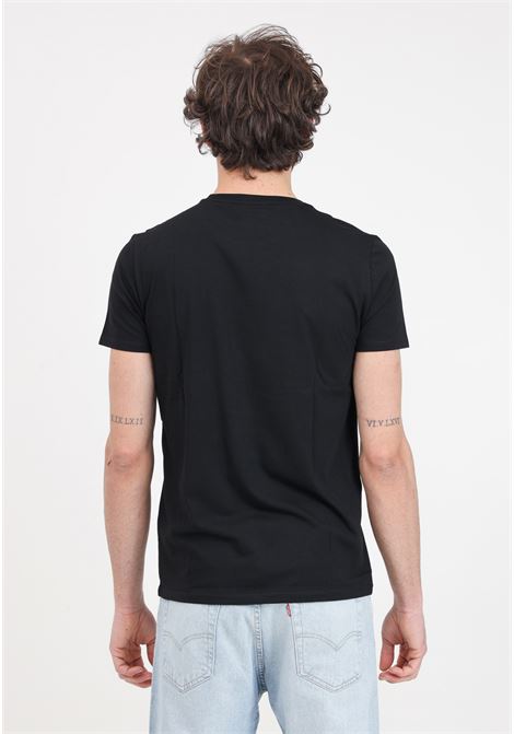 Black women's men's t-shirt with logo patch LACOSTE | TH6709031
