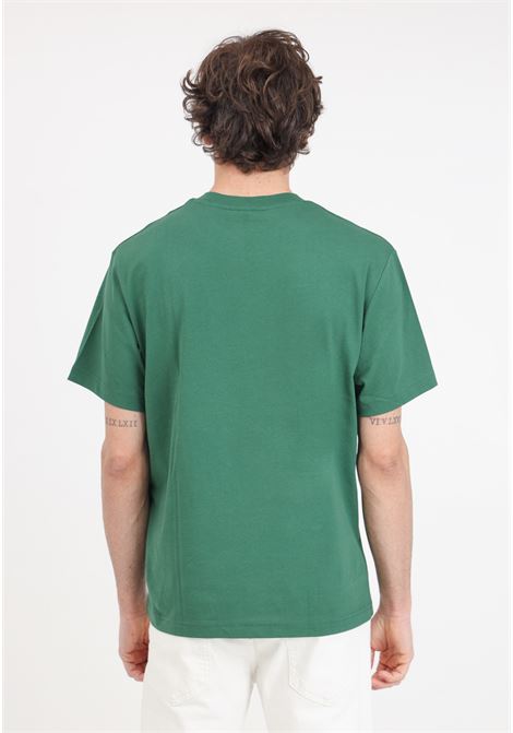 Green men's and women's t-shirt with crocodile logo patch LACOSTE | TH7318132