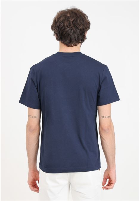 T-shirt uomo donna blu patch logo coccodrillo LACOSTE | TH7318166