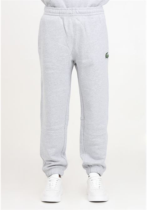Gray tracksuit trousers for men and women with elasticated drawstring waist LACOSTE | Pants | XH0075CCA
