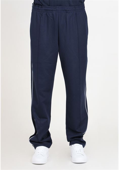 Pantaloni blu notte da uomo con patch logo coccodrillo LACOSTE | XH1412166