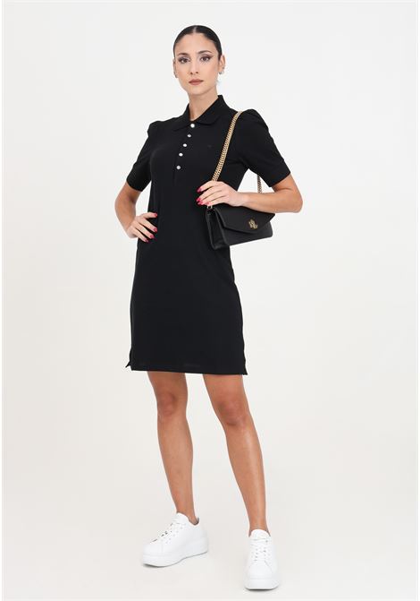All day short sleeve black women's short dress LAUREN RALPH LAUREN | Dresses | 200787050001POLO BLACK