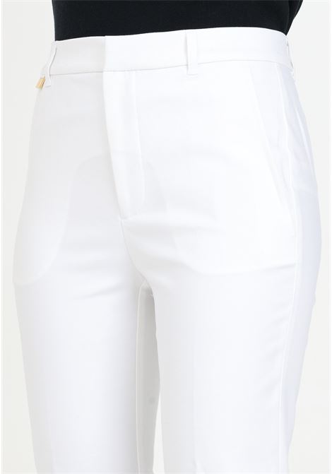 White women's trousers in stretch cotton blend LAUREN RALPH LAUREN | 200811955005WHITE