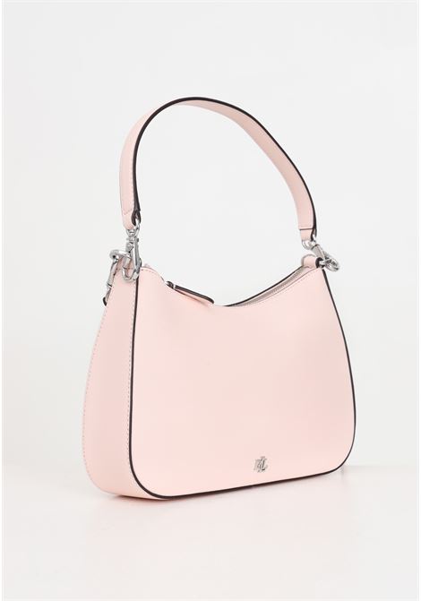 Pale pink women's bag with silver metal logo plate LAUREN RALPH LAUREN | 431883768032PINK OPAL