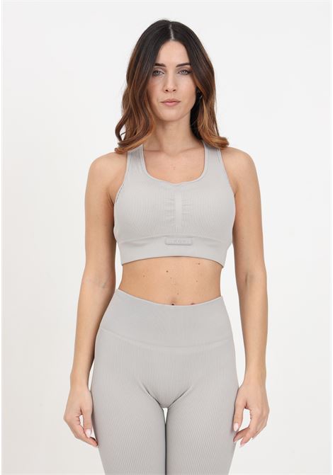 Light gray top with crossed ribbed straps LEGEA | MGLW22040048