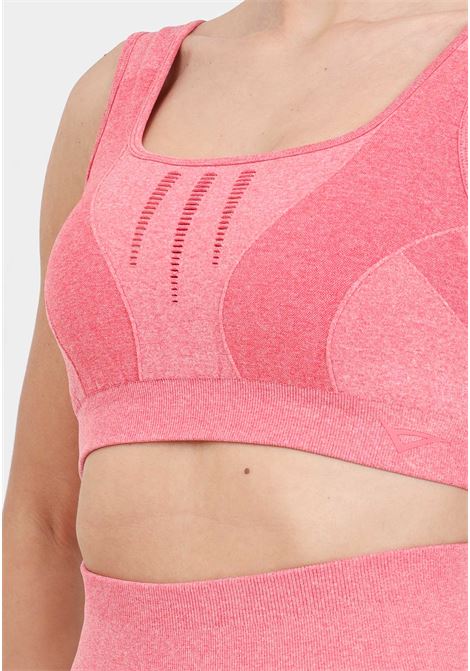 Dark pink women's sports top with cuts on the front LEGEA | MGLW22080029
