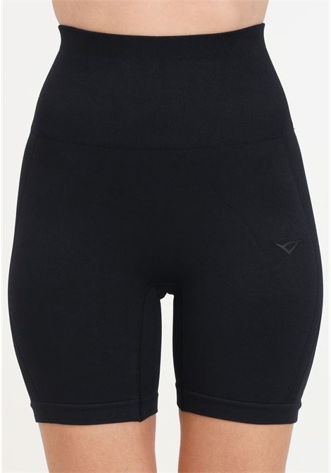 Black women's shorts with logo patch LEGEA | PCLW22060010