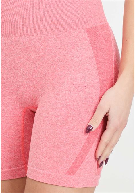 Dark pink women's shorts with logo patch LEGEA | PCLW22060029