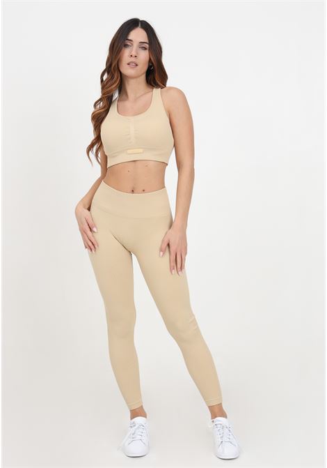Burner Leggings for Women with elastic waistband in Sand Beige color LEGEA | PLLW22040081