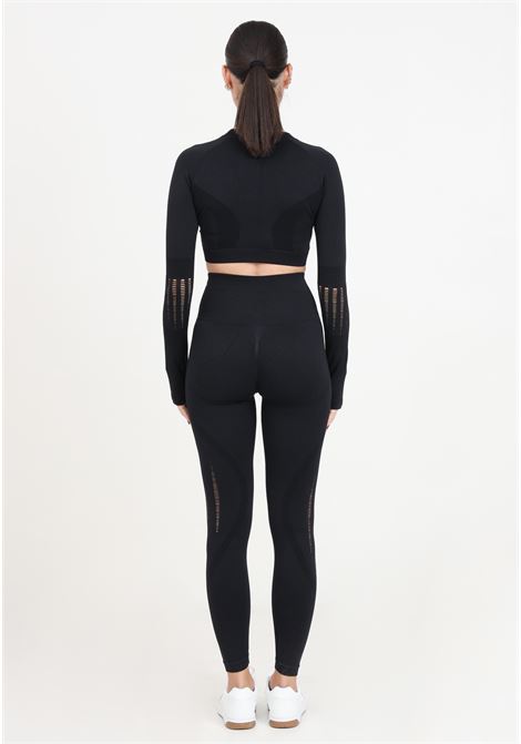 Black women's leggings with logo patch LEGEA | PLLW22070010