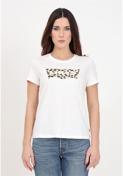 T-shirt da donna bianca stampa logo leopard cloud dancer LEVI'S® | T-shirt | 17369-24362436