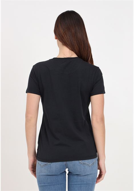 T-shirt da donna nera stampa logo floreale LEVI'S® | T-shirt | 17369-25442544