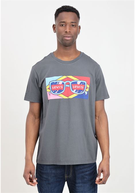 Gray men's T-shirt with color logo print on the chest LEVI'S® | 22491-15661566