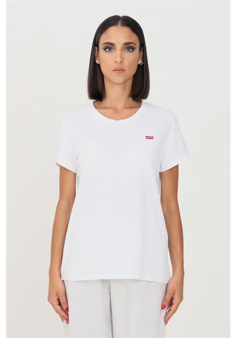 T-shirt casual bianca da donna con patch logo LEVI'S® | T-shirt | 39185-00060006