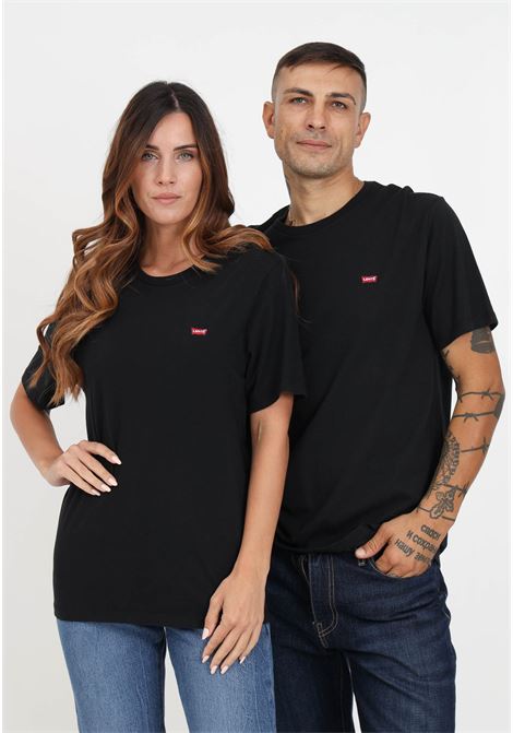 T-shirt uomo donna nera con logo housemark sul petto LEVI'S® | T-shirt | 56605-00090009