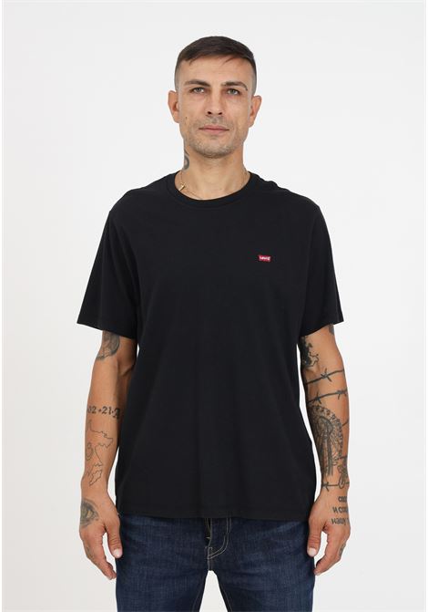 T-shirt uomo donna nera con logo housemark sul petto LEVI'S® | T-shirt | 56605-00090009