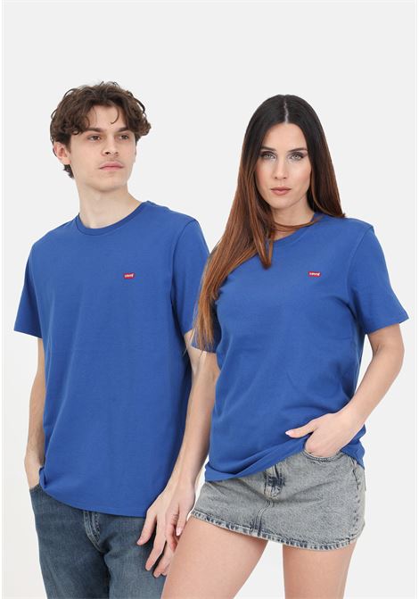 T-shirt uomo donna blu con logo housemark sul petto LEVI'S® | T-shirt | 56605-02030203