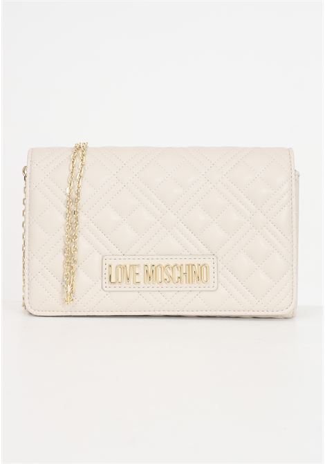 Beige women's smart daily bag quilted bag LOVE MOSCHINO | Bags | JC4079PP1ILA0110
